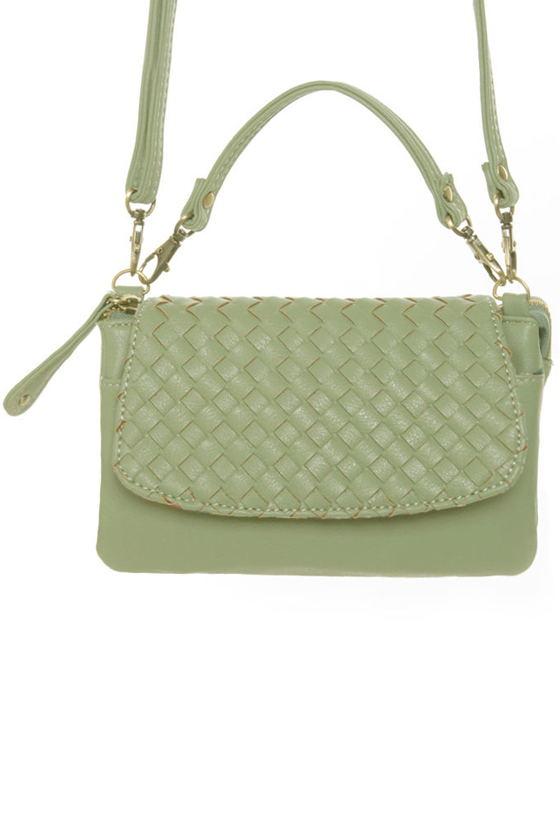 Making Weaves Mint Green Purse