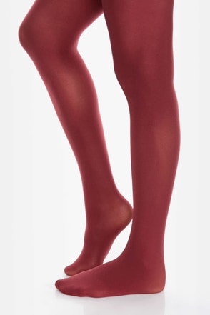 Wine red tights cheap