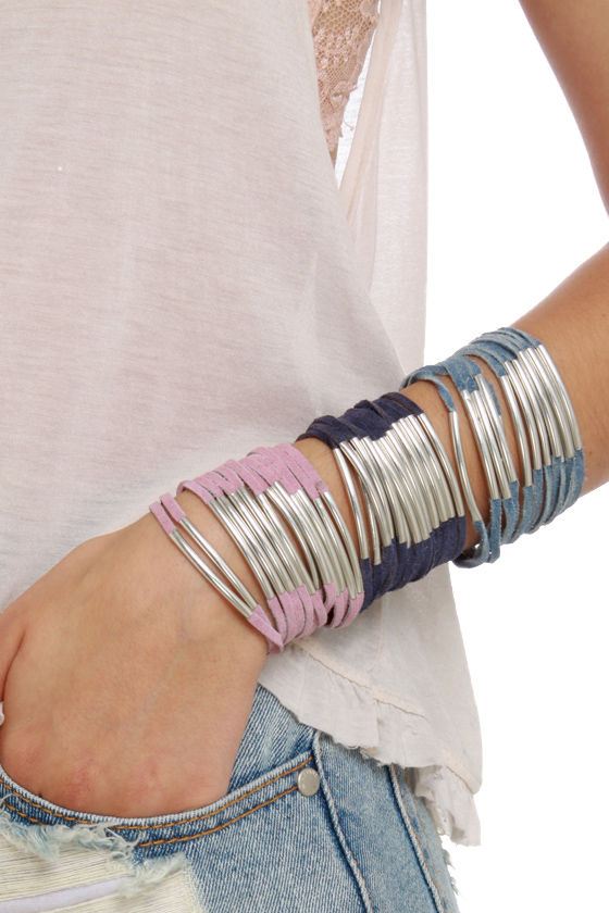 Zad Don't Cage Me In Suede Leather Bracelet