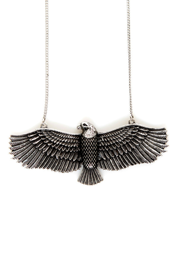 Zad Fly Like an Eagle Silver Necklace