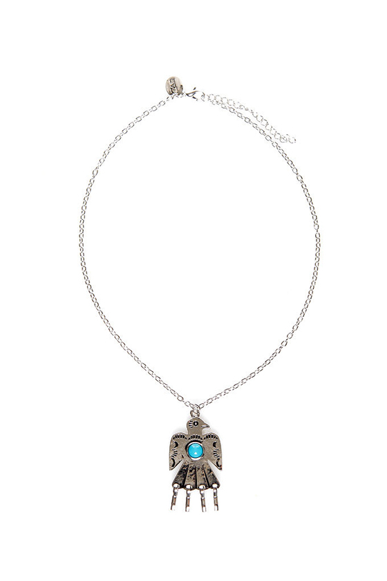 Zad Bird-er, She Wrote Silver Necklace