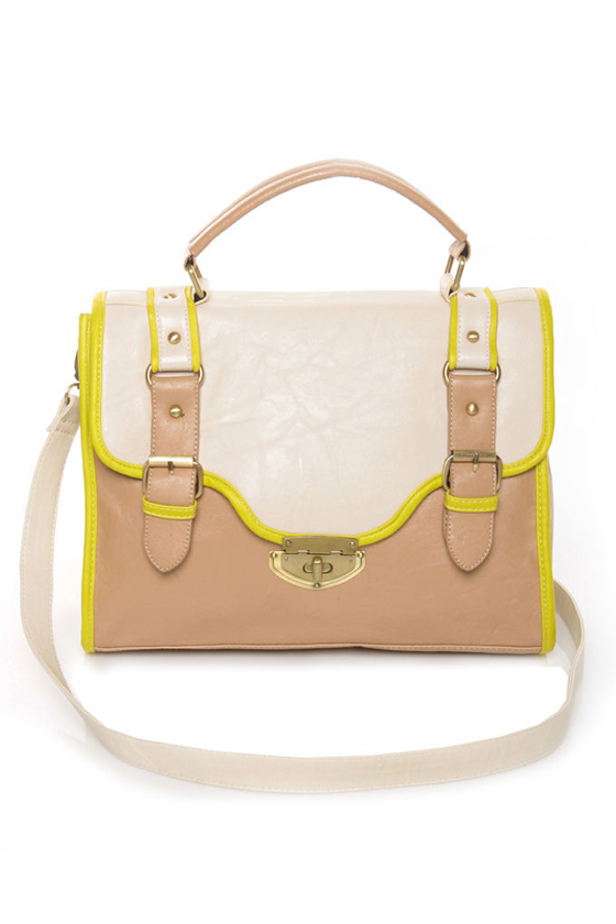 Ginger Lemonade Taupe Satchel