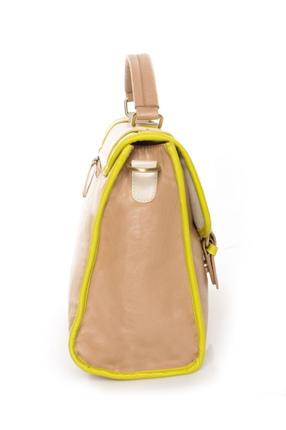 Ginger Lemonade Taupe Satchel