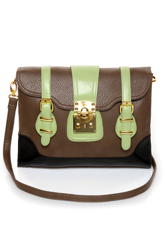 Dessert Menu Mint and Brown Satchel