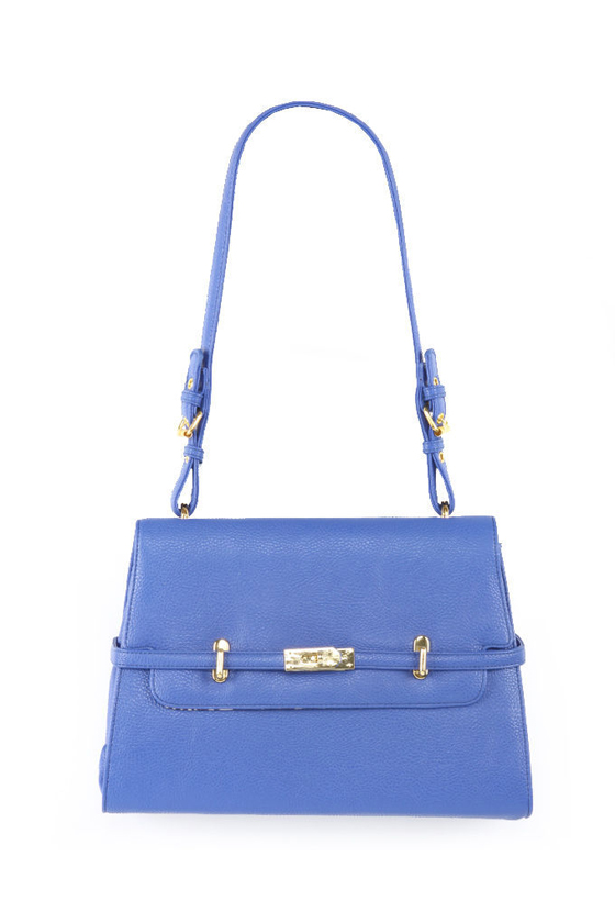 Nine to Five Structured Royal Blue Handbag