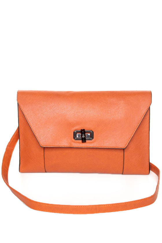 Clutch-y Subject Orange Clutch