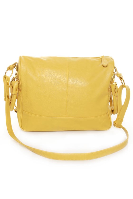 Chic Yellow Handbag - Vegan Leather Handbag - $45.00