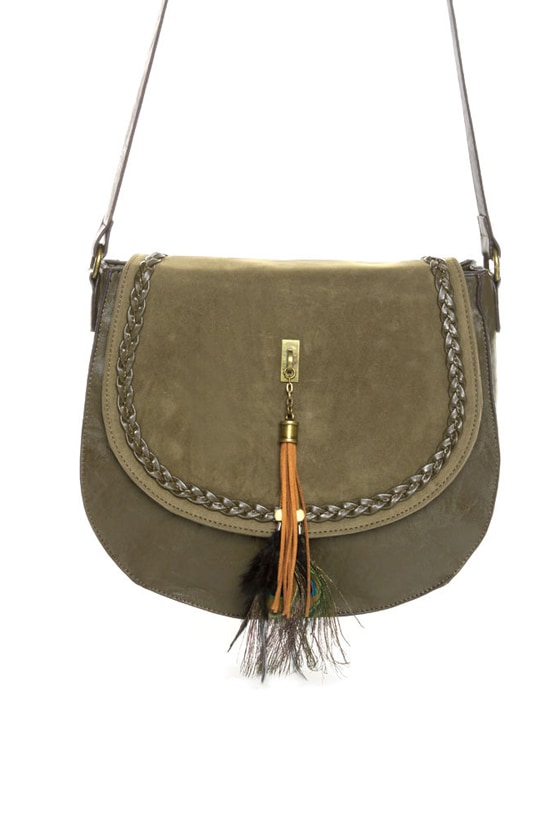 Bags of a Feather Olive Green Handbag