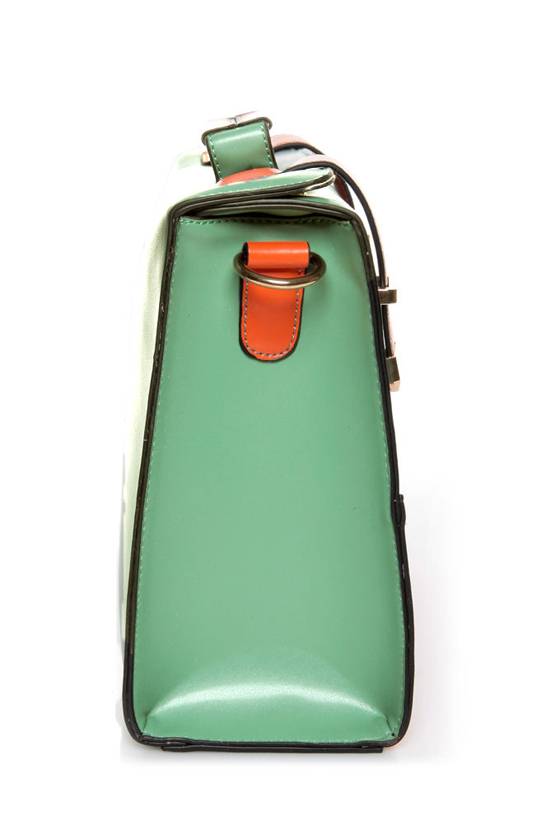 Hop a Flight Teal and Coral Purse