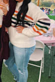 Love this sweater. It's so soft and comfy. Can be dressed up or down. It's not overly thick/heavy but it's perfect for a cooler day. I got so many compliments on it the first day I wore it! - Stacy R.