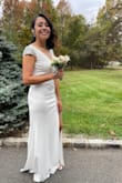 I used this dress for my civil wedding, it is perfect for the occasion.  subtle, elegant, beautiful.  I received many compliments from my husband and the guests - Yulie T.