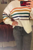 Very comfy and super cute. Based off first photo I initially thought it was a cotton long sleeve, even though it isnt I love it a lot. A nice baggy relaxed fit - Kendra T.