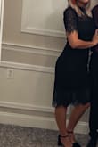 I wore this dress to a wedding and got so many compliments! I'd say it fits true to size. I couldn't wear a regular bra in it though it became way too tight around the chest area. But nipple covers did the trick! It's the perfect cocktail dress with a bit of a flipper style to it - Rachel C.