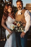 This dress was absolutely stunning for my vow renewal!  I wore it with cowboy boots and it was amazing. - Wendy S.