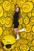 Bought this dress just as a basic black staple for my closet and it's by far one of my favorites. Great quality, comfortable fit, and not sheer!! Highly recommend :) - Madison K.