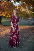 This dress is gorgeous! It's the perfect shade for fall! The wrap style allows me to make the waist fit exactly as I'd like. I'm tall and this dress comes to my feet. I get complements every time I wear this. It's a must have dress for us tall gals. - Jacki C.