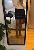 I love this skirt! I'm 5'1" and am never able to find skirts that aren't awkwardly long on me, but this is the perfect length! The material is really comfortable, thick, but not scratchy. A great fall & winter skirt! - Kajal R.