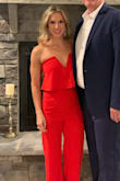 Love this jumpsuit. Fits like a glove. It was long so I did have to hem the pants up a bit. Lots of compliments! - Sarah B.