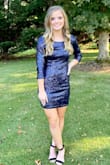 My daughter wore this dress for her homecoming dance. The color is beautiful and the dress was modest and comfortable. - Misty M.