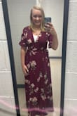 They were out of large or I would have ordered that but the medium works well. The material is amazing and I love this dress! - Casey C.