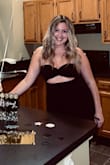 I definitely thought this would have been too long but once you put your heels on it is perfect. Highly recommend. - Sarah A.