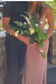 This dress fit perfectly and made me feel beautiful. Thicker material for a July wedding but it was so flattering and comfy. I'm taller so length was good, even with a very small heel/flats. - Kaylyn K.