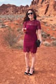 Fit was great, slight amount of stretch for dancing and the color was gorgeous in person. Definitely purchasing another color to have in my wardrobe! I would recommend sizing down if you are between sizes. - Nadia A.