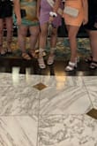 Followed all the hacks and still couldn't get the straps to stay up. It kept falling off no matter the different ways I tied it. You'll be annoyed at tying these strappy sandals so just don't do it. The picture shows how the left side was detangling - Margarita M.
