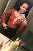 I absolutely love this too - perfect amount of warmth for fall plus a little flirty with the creative flare. At first I was nervous the neck tie was going to annoy me, but I never really noticed it. One of my favorite finds! - Eva H.