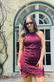 Wore this dress to a wedding, 3.5 months post partum. The dress fitted perfectly. The fabric worked great at "hiding" my new mom waistline. - Astryd R.