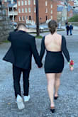 I got so many so many compliments on this dress. Very comfortable and kept me warm when taking pictures! I did have to keep pulling the sleeves up, but it was worth it! - Cameron M.