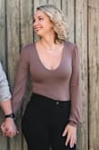 Obsessed with this body suit! Bought it for dinner with my boyfriend and then surprise to me, he proposed to me!!! Buy this bodysuit! So comfy and looks beautiful! - Jaime C.