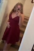 I love the dress so much and it is so flattering! I was a little nervous to order a dress online but it fits perfectly. One thing I would say is that the slip underneath is a little tight so it rides up really easily but it's not terrible. Other than that I love the dress and can't wait to wear it to my formal - Zoey A.