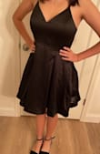 15-year-old daughter loves this dress. It has pockets. Doesn't show too much. Great length. Adjustable straps! We will order from Lulus again! - Emily S.