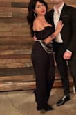 I was worried about ordering a jumpsuit from the internet but this worked out so nicely! I'm short and thought this was going to drag all over the place. Fit me perfectly and I received so many compliments at the wedding I wore this to. Definitely recommend - Patricia G.