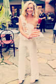 This was a big hit during my bridal shower! Great length and flexible enough to move in and not feel constricted! The peplum is so great for eating and drinking while still feeling confident! Loved it! - Emily E.