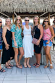 I wore this with a white skirt for my bachelorette party and it was super cute! - Sherry H.