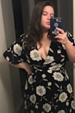 It's a beautiful dress! I had to get an extra large because the large was not fitting my bust. It's flowing and comfortable. I love it! - Megan