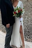 I ordered 2 dresses on a Wednesday, got them Saturday & got married on a Monday. It was a bit snug on top, needed help zipping but it was a perfect dress for my wedding! I was thrilled with the quality, not cheap. It was truly perfect! - Heidi G.