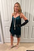 Bought this dress for my 1920s Halloween costume. It fits perfect and is so sparkly! It looks great on the move and dancing. It came quick and was high quality. Will definitely buy a dress from Lulus again! - Emily S.