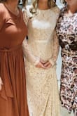 Great quality dress ! Very happy! It came too long , would be a difficult dress to hem due to material (lace) so I gathered and pinned in the front. It still looked perfect. - Samantha R.