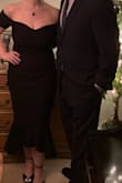 So Lulus has been my go to for many an outfit, especially special occasions. I had two weddings on the same weekend and got this dress as a third option, a somewhat last minute decision. Thankfully it arrived right on time and when I tried it on...it fit like a dang glove, instant frontrunner. It flattered my hourglass shape, didn't feel too tight in the arms, and didn't need to get hemmed (sometimes Lulus dresses run very long on me). I honestly considered wearing the dress to both weddings lol. Easy to move in and dance in. And let me tell you, I've never gotten more compliments in a piece of clothing than I did while wearing this dress. I also love that the neckline and sleeves are like Princess Di's revenge dress. I'll seriously find any excuse to wear this again. 10/10 - Lauren C.