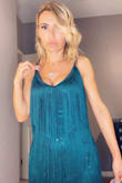 The color is very pretty, the fringe is flowy and playful. The sparkle is subtle but eye-catching - Ruzanna H.