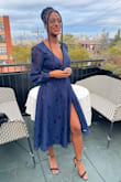 I wore this dress to a wedding and got so many compliments. I also felt fierce with the leg pop. :) - Allison B.