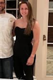 The material is great and there are wires in there to keep it in place. I did not wear a bra with it just tape to keep it from sliding.
I wore it to a rehearsal dinner and it is was great for the occasion but also great to have for other events. - Sam K.