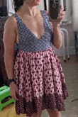 the bigger on the bottom is just not my style. 
very sexy on the top with a little side boob going on but then very loose and flowy on bottom. kinda like babydoll style - Jahaira L.