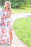 This two piece outfit was PERFECT for my engagement photo shoot! I did get the bottom hemmed being I'm on the shorter side it was just a little too long. It was the perfect amount of classy and sexy ! - Tina M.
