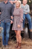 I am in love with this dress. Wore it for family pictures and they came out great! I thought an xs would be too small for my breast area (32DD) but it fit perfectly. - Nickie T.