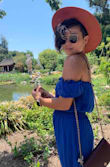 Definitely thicker in material, so keeps in the warmth! Very flowy dress - Alice C.