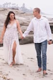 My husband and I eloped in secret and it was very difficult emotionally. Being able to have a wedding dress was a game changer. This dress is feminine, sexy, yet classy. It handled the beach well. The lace is amazing and doesn't feel too thin or cheap, I was nervous I'd feel exposed with it being a body suit but no one noticed. It got a little heavy once wet (but I also fell in the waves!) and it dried quickly. This dress is PERFECT. I am already looking for when I can wear it again. I'm forever thankful that I was able to have such a gorgeous wedding dress! - Shelby M.